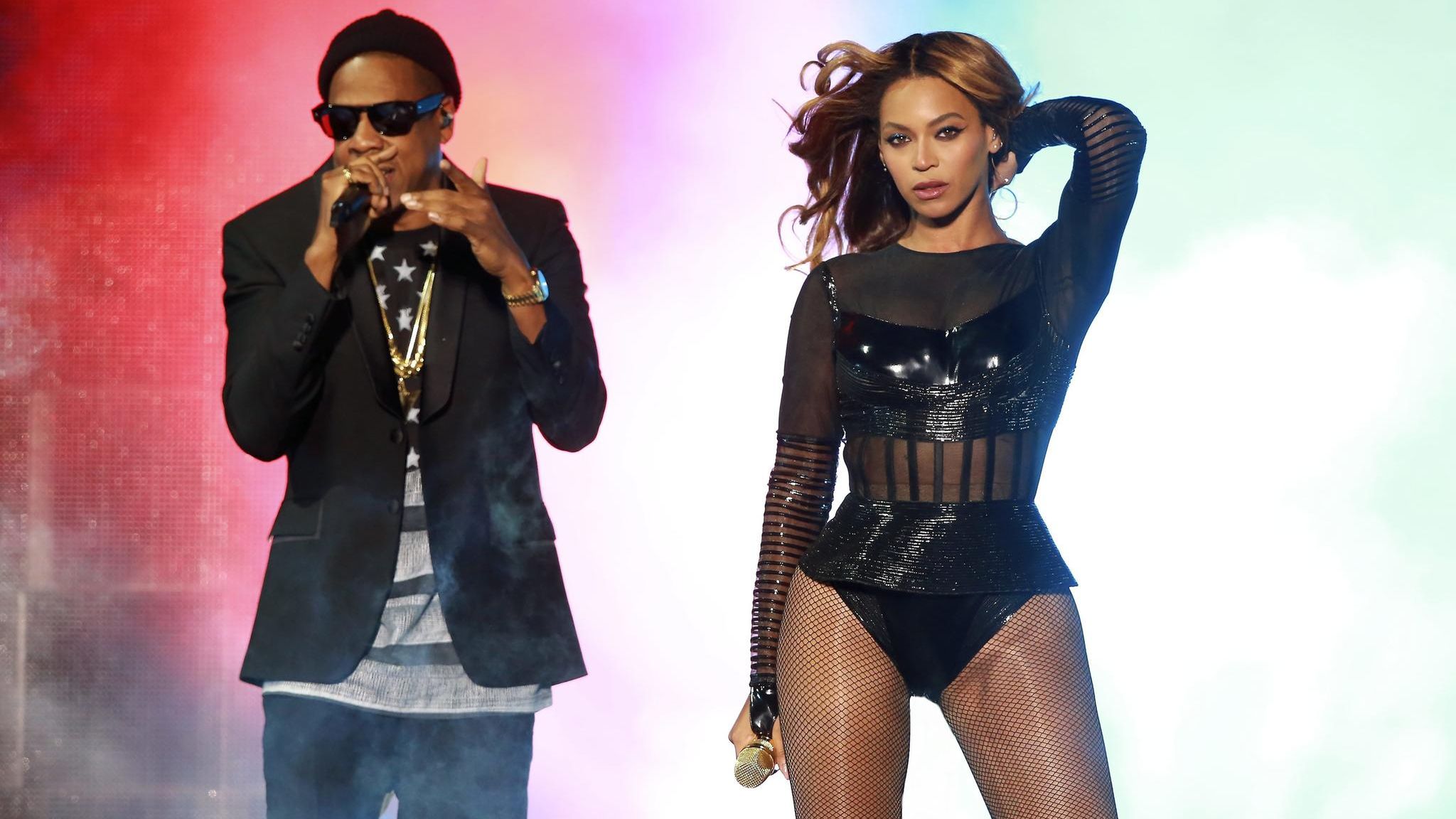 und für Jay-Z in Atlanta bei Beyoncé Konzert Schrecksekunde