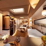 Das Ein-Raum-Konzept wirkt großzügig.