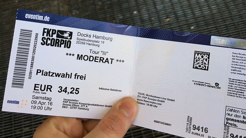 Eventim Ticketgebühr ist unzulässig, urteilt der BGH STERN.de
