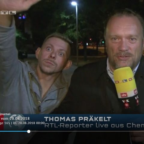 Hitlergruß im Live-TV? Männer sprengen RTL-Berichterstattung
