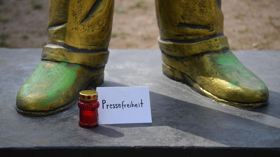 Erdogan-Statue Pressefreiheit