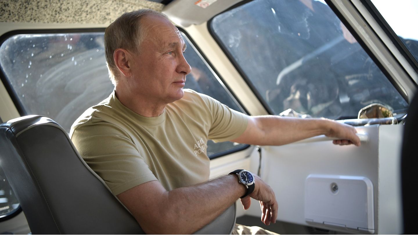 Wladimir Putin im Van