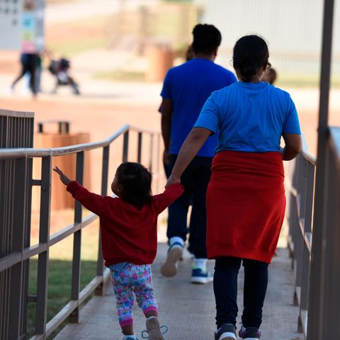 Familie in Haftanstalt in Dilley, Texas