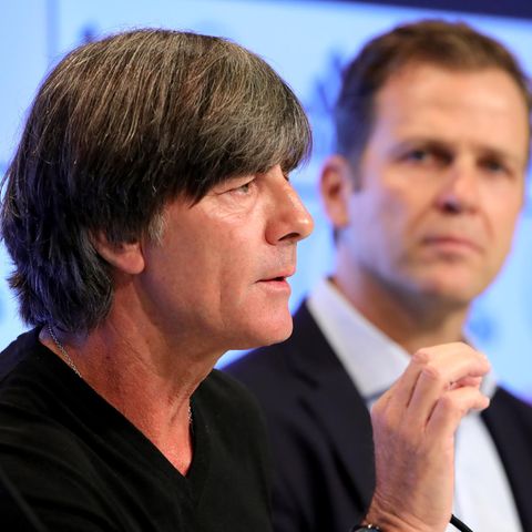 Joachim Löw Oliver Bierhoff auf PK
