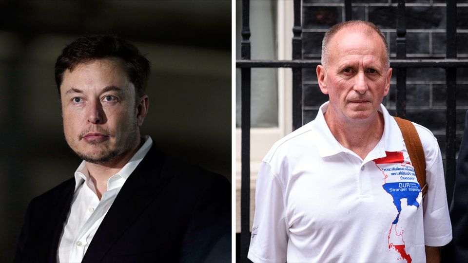 Tesla-Chef Elon Musk (l.) wird von Höhlentaucher Vernon Unsworth (r.) wegen Beleidigung verklagt 