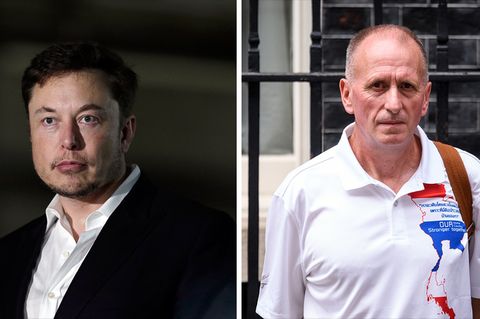Tesla-Chef Elon Musk (l.) wird von Höhlentaucher Vernon Unsworth (r.) wegen Beleidigung verklagt 