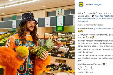 Influencer Riccardo Simonetti hat sich für die Instagram-Kampagne von Lidl in Schale geworfen