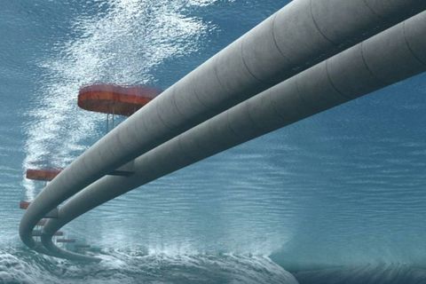 Ein Autobahntunnel, der frei im Wasser hängt - für viele eine unheimliche Vorstellung.