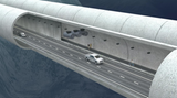Wer mag, kann den kilometerlangen Tunnel auch zu Fuß durchqueren.