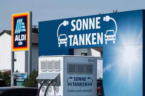 Ladestation für Elektroautos von Aldi