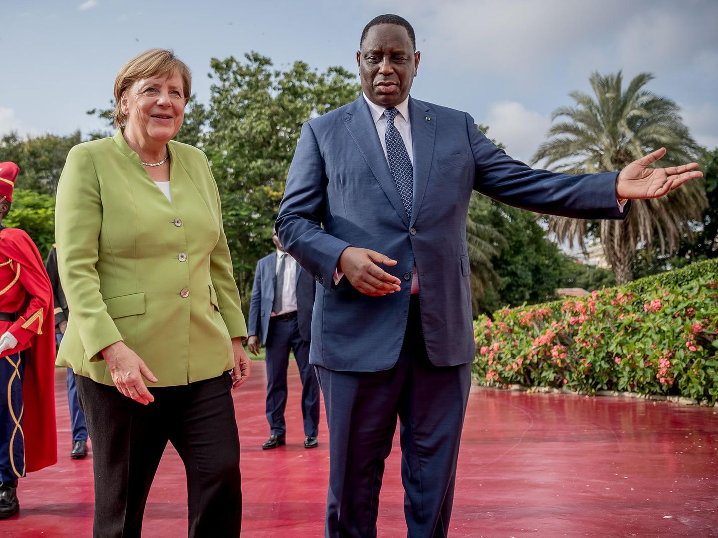 Angela Merkel Im Senegal Schlager Zum Staatsempfang Stern De
