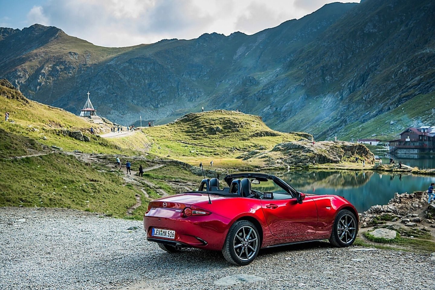 Mazda MX-5 RF: Kurze Pause am Bâlea-See