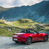 Mazda MX-5 RF: Kurze Pause am Bâlea-See