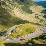 Mit dem Mazda MX-5 RF auf der Transfogarascher Hochstraße in Rumänien