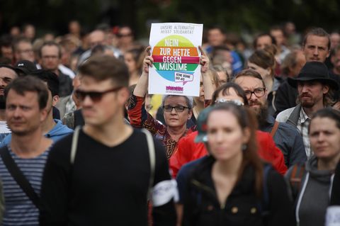#wirsindmehr: Demonstration gegen Rechts