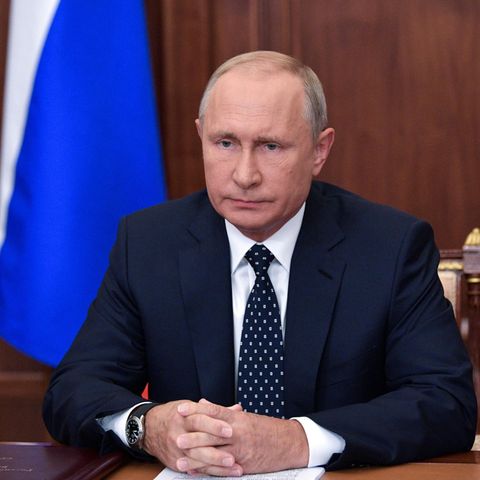 Wladimir Putin bei seine Ansprache zur Rentenreform