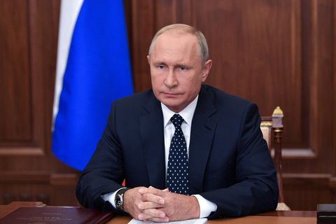 Wladimir Putin bei seine Ansprache zur Rentenreform