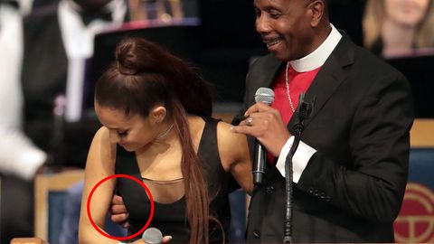 Bischof berührt Brust von US-Popsängerin Ariana Grande