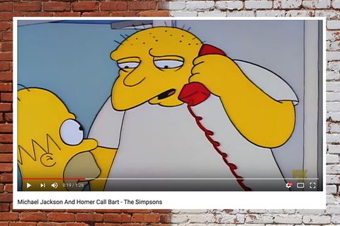 Michael Jackson in The Simpsons