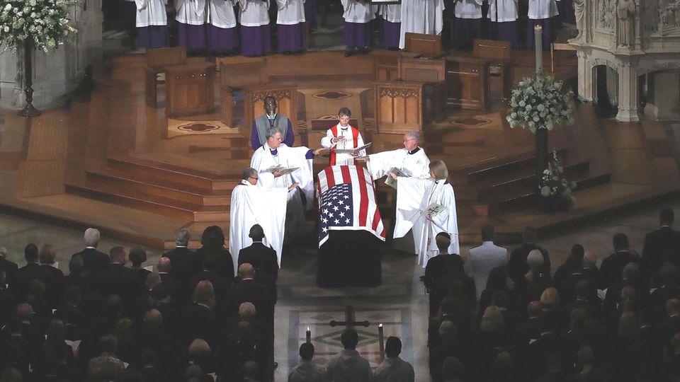 Trauerfeier für den verstorbenen US-Senator John McCain in Washington