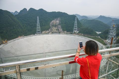 Kein Besucher, der nicht sein Smartphone zückt.