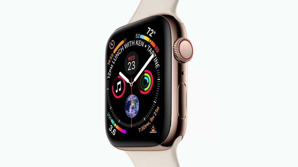 Apple Watch 4 Leak 9to5mac Die Apple Watch 4 vor weißem Hintergrund