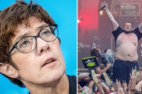 Annegret Kramp-Karrenbauer die Werbung des Bundespräsidenten wegen des Auftritts von Feine Sahne Fischfilet problematisch
