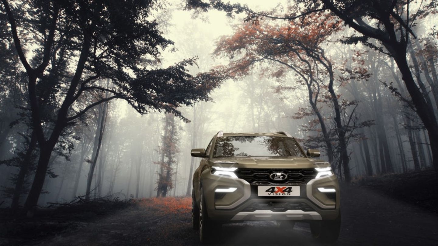 Der x-förmige Grill prägt die Front.