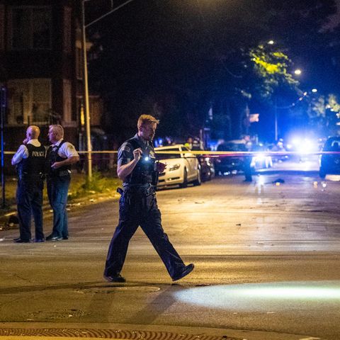 Polizisten bei der Arbeit in Chicago