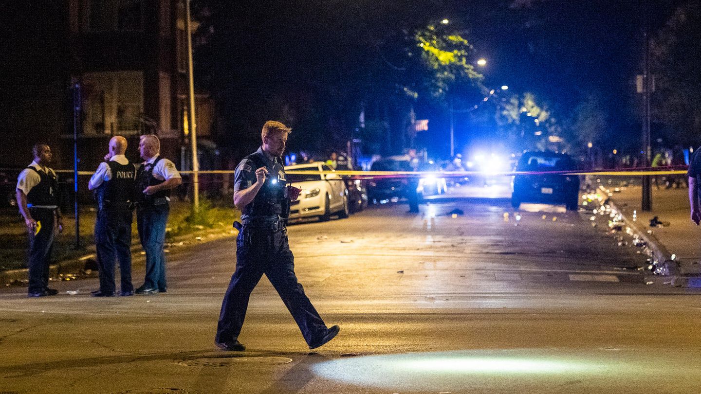 Polizisten bei der Arbeit in Chicago