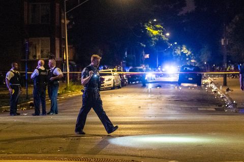 Polizisten bei der Arbeit in Chicago