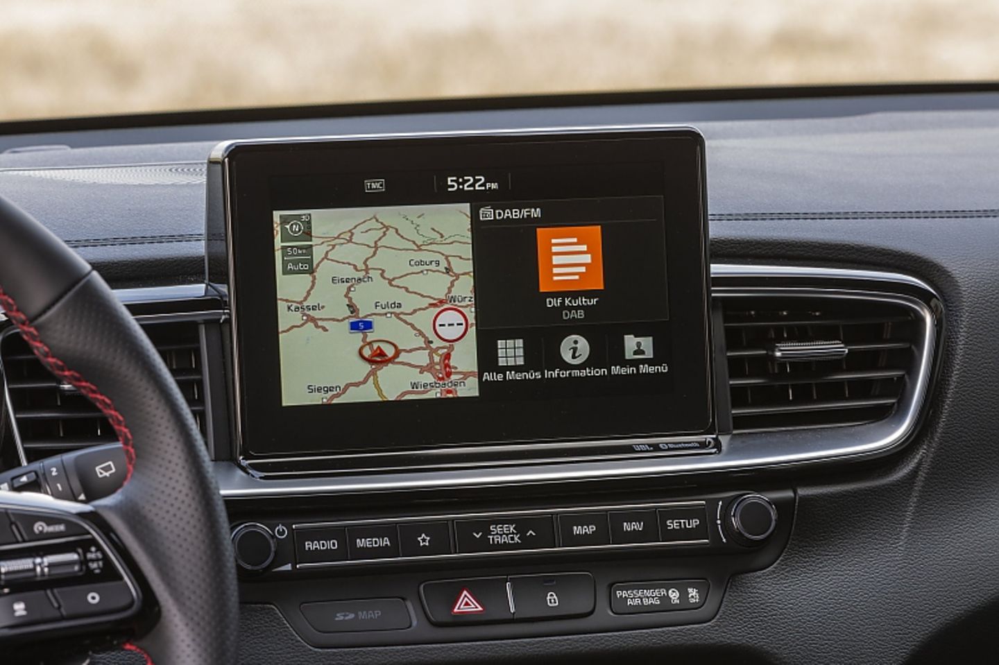 Kia Pro Ceed 1.6 T-GDI - einfach Bedienung per Touch Screen