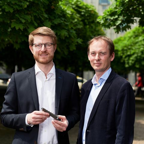 Die Vectoflow-Gründer Florian Wehner (l.) und Christian Haigermoser.