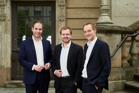 Die Oculavis-Gründer Martin Putz, Philipp Siebenkotten und Markus Große Böckmann (v. l.).