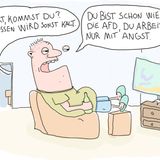 Cartoons von Tobias Schülert: Klimawandel - So schlecht geht es Frau Holle
