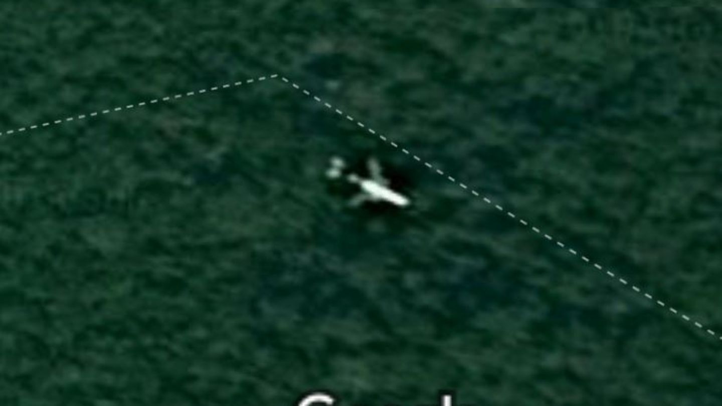 Diese Aufnahme von Google Maps soll angeblich das Wrack des Fluges MH370 zeigen, davon ist der Brite überzeugt
