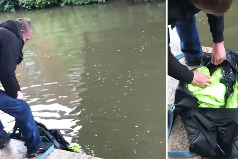 England: Vater geht mit Familie zum Magnet-Angeln und macht schaurige Entdeckung
