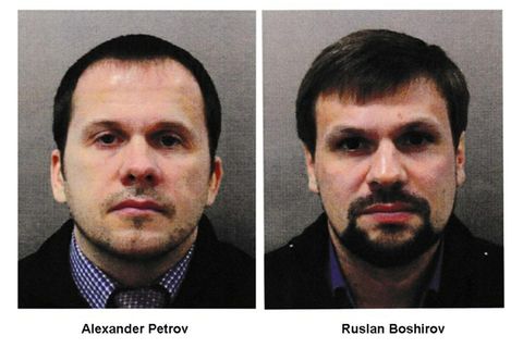 Skripal-Attentat: Mit diesen Fotos sucht Sctland Yard nach Alexander Petrow und Ruslan Boschirow.