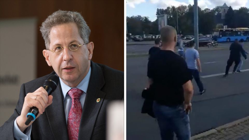 Verfassungsschutz-Chef Maaßen zweifelt an Echtheit von Jagdszenen-Video Verfassungsschutz-Chef Maaßen, Jagdszene in Chemnitz