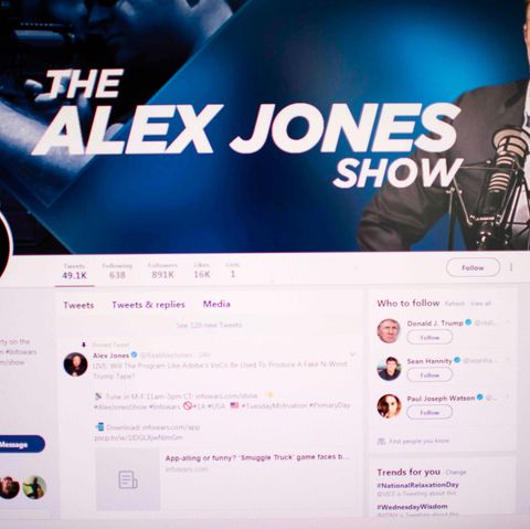 Profil auf Twitter Alex Jones