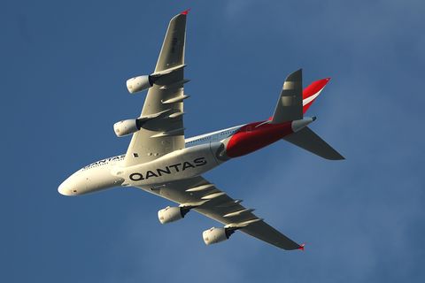 Der Airbus A380 von Qantas