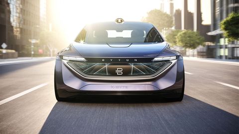 Diese Konzept eines E-Mobil von Byton sieht alles andere als bescheiden aus.