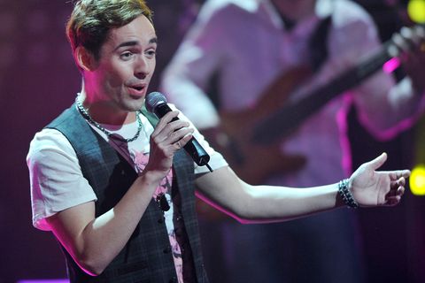 Viele Hits hatte der junge Sänger nicht. Hier ist er im November 2011 bei einer Aufzeichnung zur 100. Ultimativen Chart Show zu sehen.