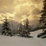 Panorama in Tirol im Winter