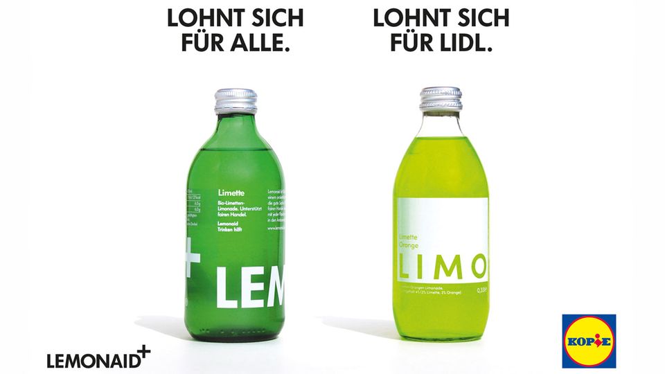 Offener Brief: Motiv der Anti-Lidl-Kampagne von Lemonaid Motiv der Anti-Lidl-Kampagne von Lemonaid