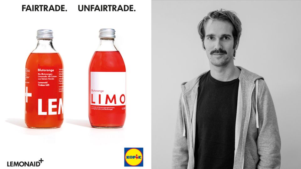 Lemonaid-Gründer Paul Bethke wehrt sich mit einer Social-Media-Kampagne gegen die Lidl-Kopie seiner Fairtrade-Limonade