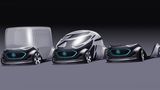 Mercedes Vision Urbanetic - ein Skateboard - mehrere Nutzungen