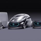 Mercedes Vision Urbanetic - ein Skateboard - mehrere Nutzungen
