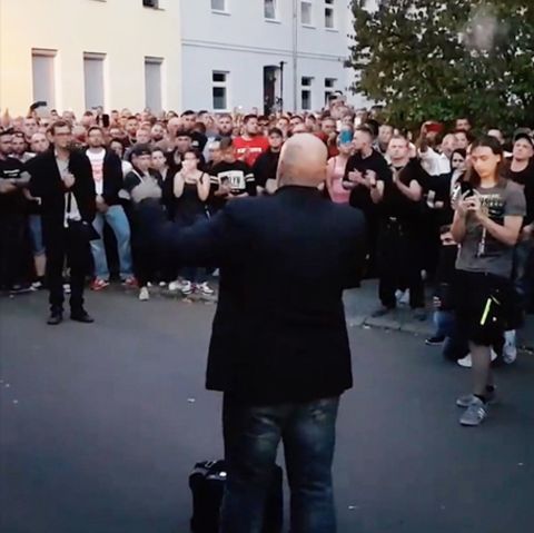 Demo in Köthen: Thügida-Chef spricht vom "Rassenkrieg gegen das deutsche Volk"