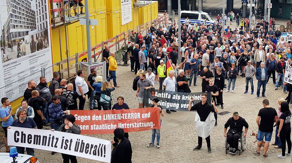 Demonstration in Halle